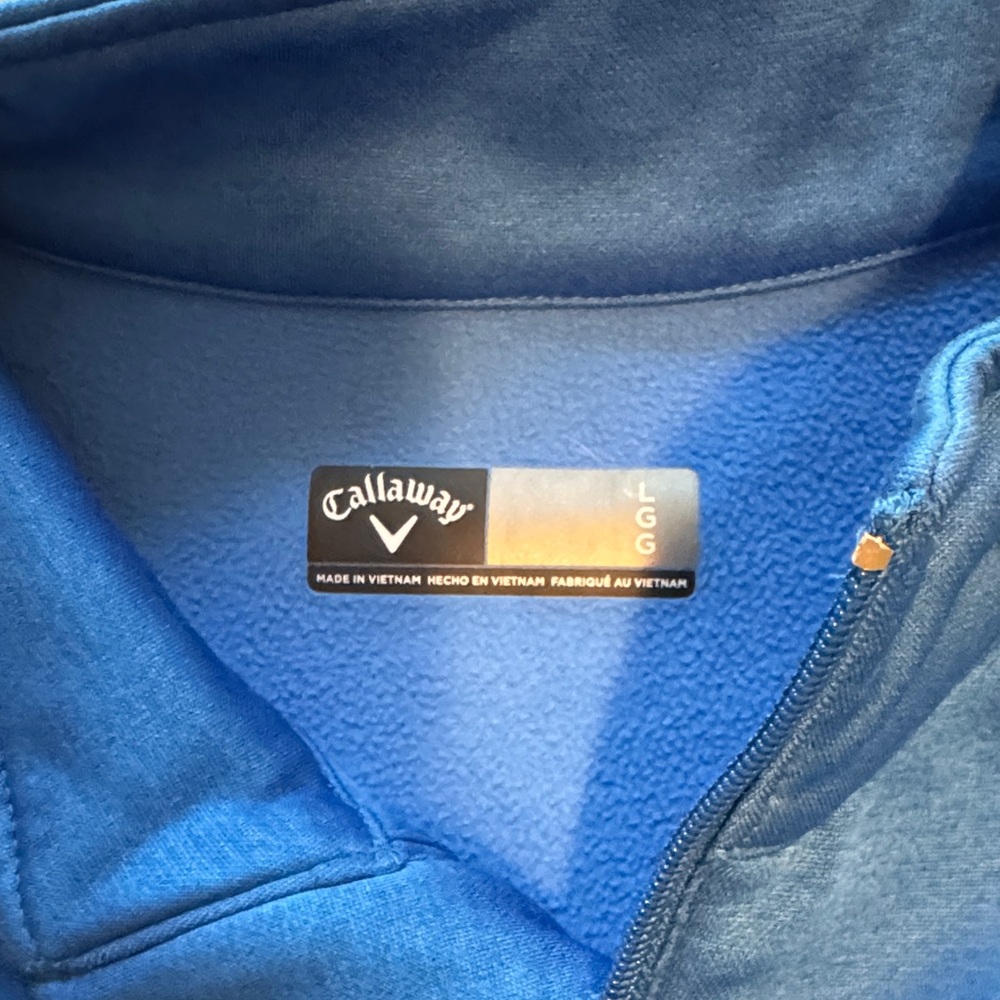 Callaway Vibrant Blue Golf Pullover - Picture 4 of 4